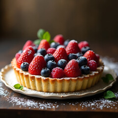 raspberry and blueberry cheesecake