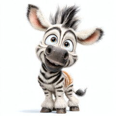 Fototapeta premium Quirky Baby Zebra Clipart