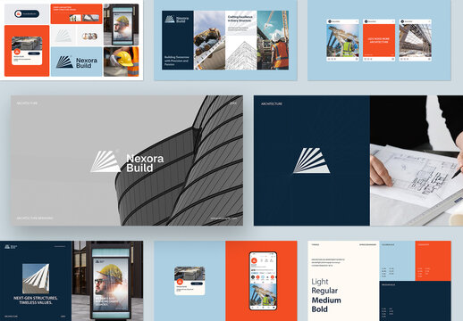 Minimal Architecture Logo Branding Guideline Presentation Layout