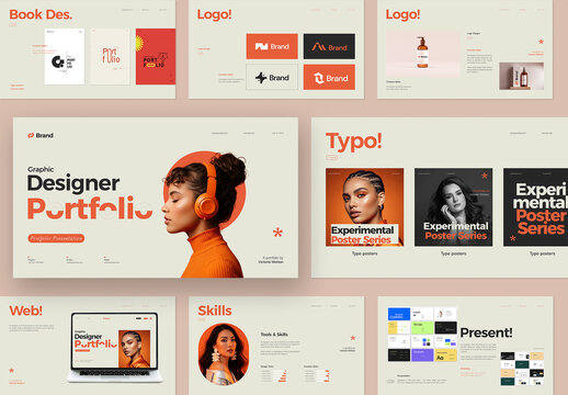 Creative Graphic Designer Portfolio Presentation Template