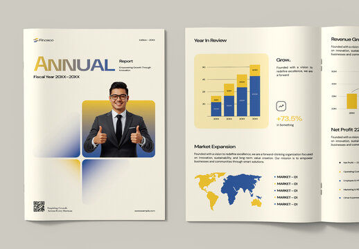 Modern Corporate Annual Report Layout