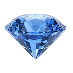 Blue diamond gemstone with sharp facets and reflections on black background icon 2025-2026 transparent isolated on white background png 4k full hd download