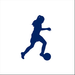 football player silhouette vector