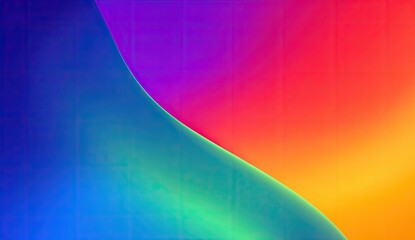 Vibrant gradient of blues, purples, pinks, reds, oranges, and yellows