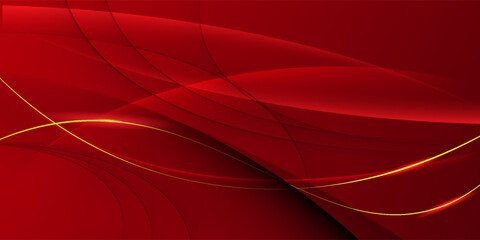 Elegant red background design for banner