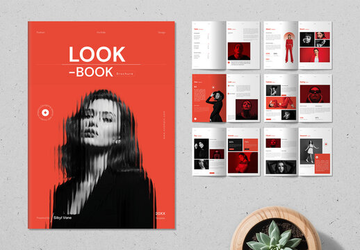 Bold Fashion Lookbook Template Design