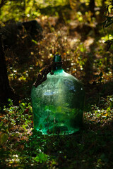 大型のガラス瓶　アンティーク、