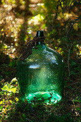 大型のガラス瓶　アンティーク、