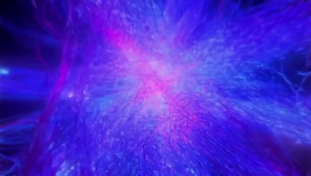 Neural Network Activity &ndash; Glowing Light Signals Traveling Through Brain Pathways for Science, Tech or Mindfulness Visuals