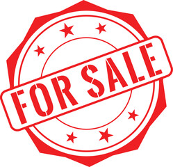 For Sale Rubber Stamp Design | Red For Sale Stamp icon