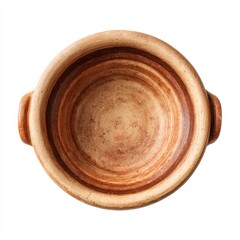 Traditional Handcrafted Clay Bowl with Rustic Finish Suitable for Culinary or Decorative Use in Home Settings