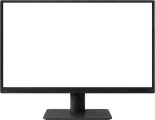 Modern Computer Monitor Isolated Object