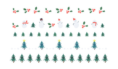 クリスマスラインセット　冬