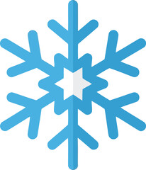Luminous blue snowflake graphic winter holiday decoration vector