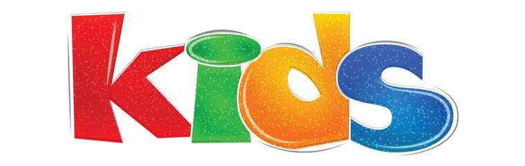 Colorful Kids Text Effect . Fun Children Typography Design for Education and Toys