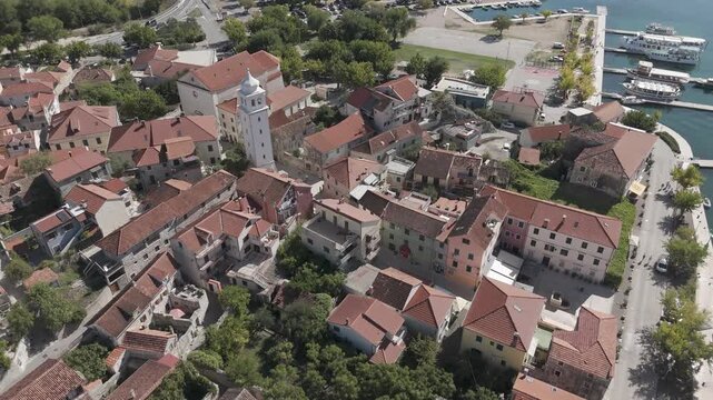 aerial view of the old town