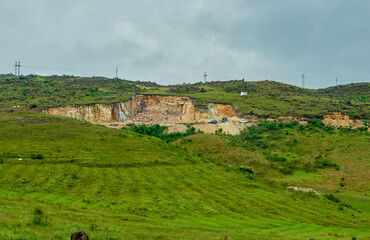 Stone quarry in Meghalaya