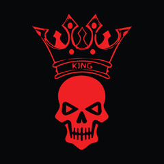 A stylized vector illustration of a skull and crossbones symbol for pirate or halloween design