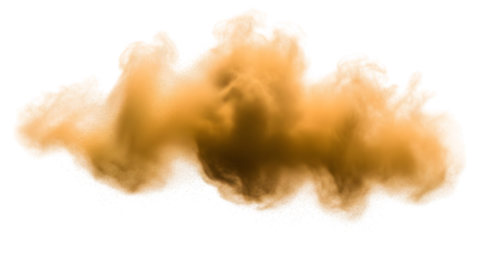 Heavy Sandstorm Dust Cloud Realistic Vector Illustration Isolated Transparent Background