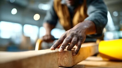 Medium section of unrecognizable African American print shop warehouse worker using pallet jack warehouse operations print shop logistics pallet jack worker industrial - Powered by Adobe