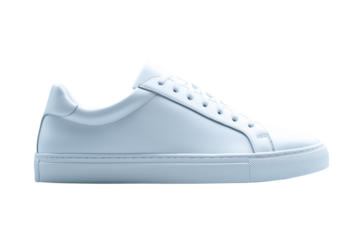 Stylish white sneaker with modern design isolated