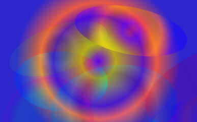 Vibrant Abstract Gradient Overlapping Circles Background