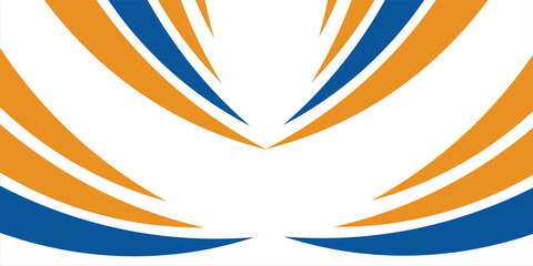 Blue and orange business banner background. vektor