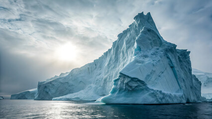 Big icebergs in icefjord
