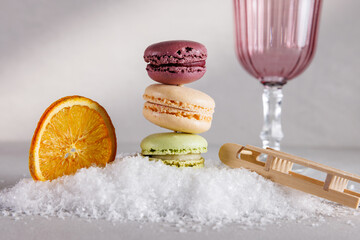 Macarons in Szene gesetzt - Süßes Statement