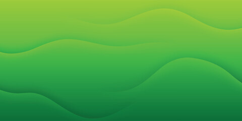 simple green background. abstract gradient green background with wavy line. modern wavy background style.