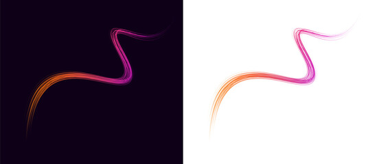 Neon lightning wave with electric energy arc and glowing strike.