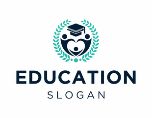 Logo about Education created using the CorelDraw application. on a white background.