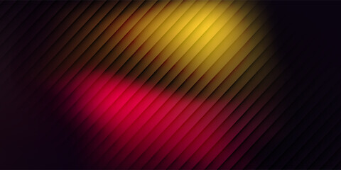 Summer sunset glow with vibrant gradient light with fractal glass effect and illuminated with warm blending glowing tones. Vibrant sunset glowing through geometric structural glass