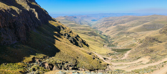 road down the mountain landscape