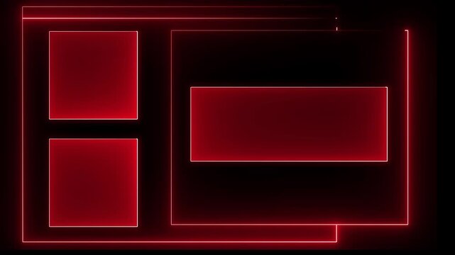 Intermission Stream Overlay Animated, Neon Sign looping and chat for live streaming ,Frame border HUD element. HUD viewfinder. Intermission Stream. 4k animation video..