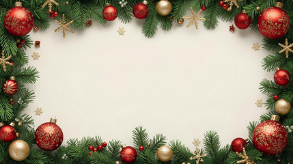 Festive christmas border template design festive holidays gift card background