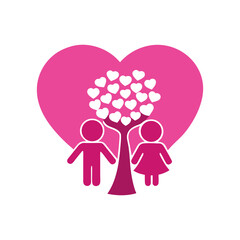 Couple Holding Lanterns Romantic Vector