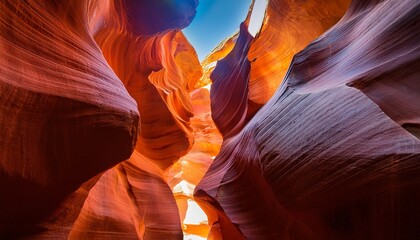 upper antelope canyon also known as the crack on navajo land east of page arizona
