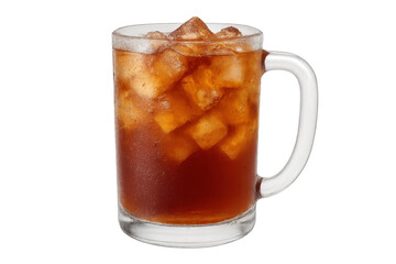 Iced tea glass full of refreshing cold beverage
