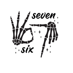 6ix 7even Math Meme Typography Design