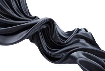 Elegant draped silk flowing smoothly, perfect for adding a touch of luxury and sophistication to your creative projects with graceful movement
