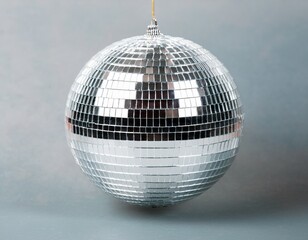 Fototapeta premium silver disco mirror ball