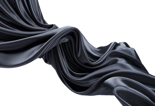 Elegant draped silk flowing smoothly, perfect for adding a touch of luxury and sophistication to your creative projects with graceful movement