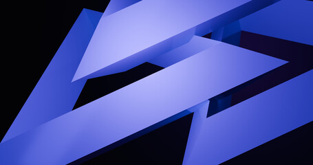 3d render blue color triangle wallpaper