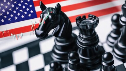 A detailed view of a chessboard with a horse piece, suitable for use in articles about strategy or games