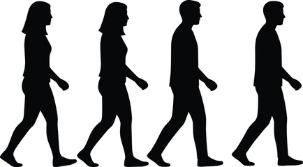 Abbey Road Style Silhouettes