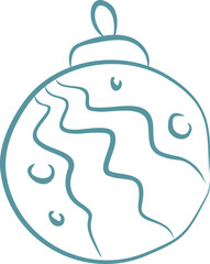 Christmas Ball Ornament Illustration
