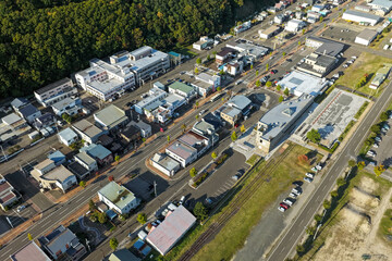 Aerial View of Otoineppu Village, Hokkaido – Rural Town and River Landscape
