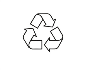 Obraz premium Recycling symbol, a universal icon representing sustainability and environmental conservation efforts