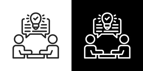 Resolution Icon Set. Clean Line Design With Light And Dark Versions For Versatile Use.